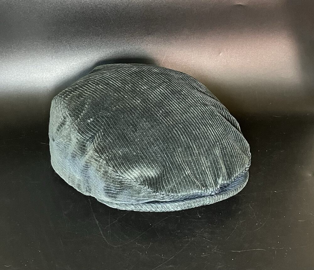 Vintage Corduroy Thinsulate Ear Flap Hat Cap Trapper Navy Blue Insulated